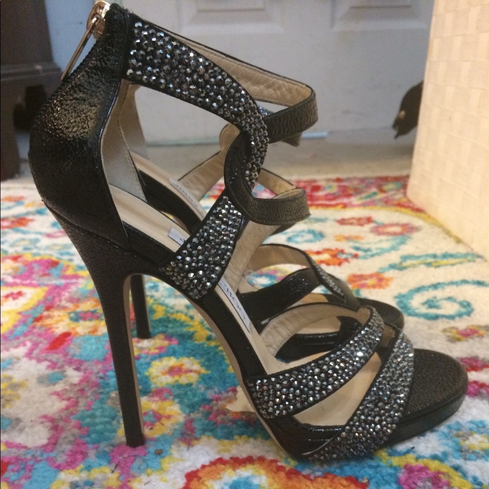 Jimmy choo “Taint” black embellished sandals